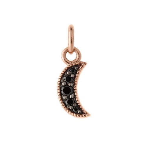 Rose Gold Cresent Moon Charm