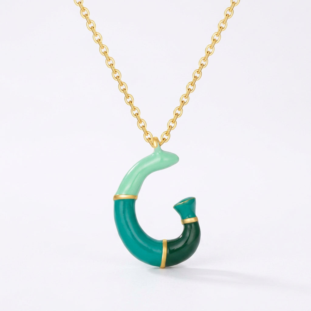 Charm Bar Kids Coloured Bubble Letter Necklaces
