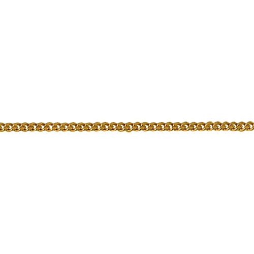 Gold plated 45cm curb chain