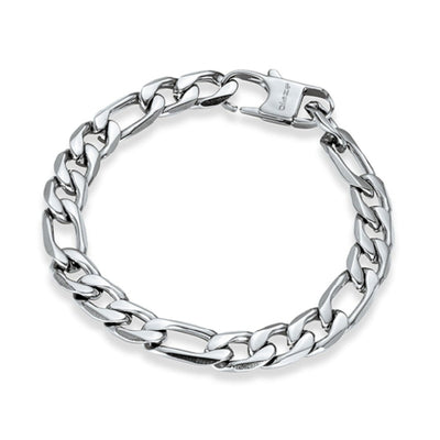 Stainless Steel Mens Curb Link Bracelet
