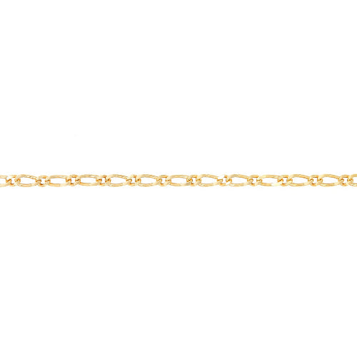 45cm Solid Figaro 1+1 Chain