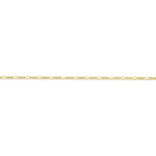 50cm Solid Figaro 1+3 Chain