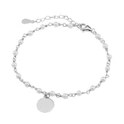 Sterling silver pearl bracelet