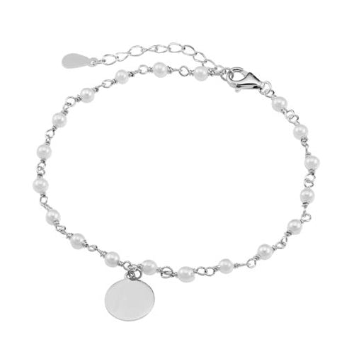 Sterling silver pearl bracelet