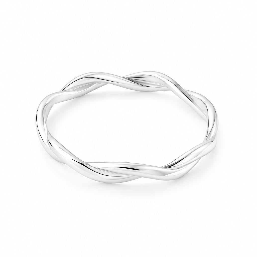 Sterling Silver Twist Bangle
