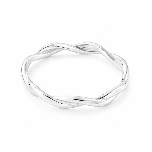 Sterling Silver Twist Bangle