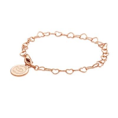 Chain of hearts bracelet