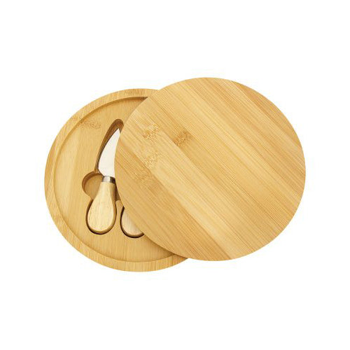 Bamboo engraved cheese set