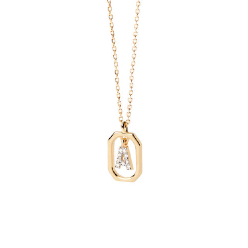 Mini Letter A Necklace