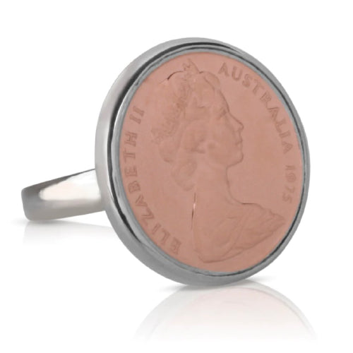 Sterling silver coin ring