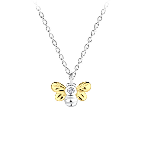 Sterling Silver Bee Necklace