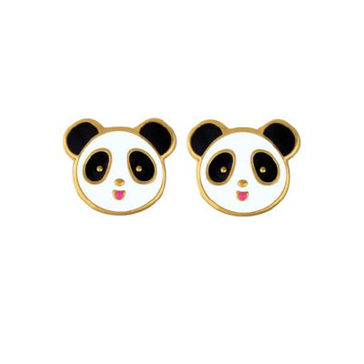 Gold plated Panda studs