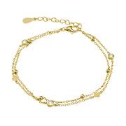 Sterling silver gold plated bracelet