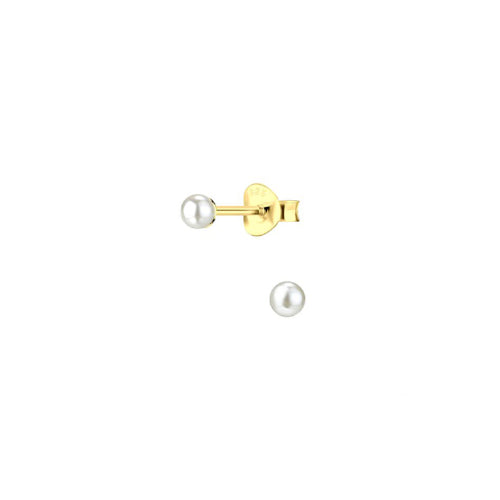 Kids White Pearl Studs