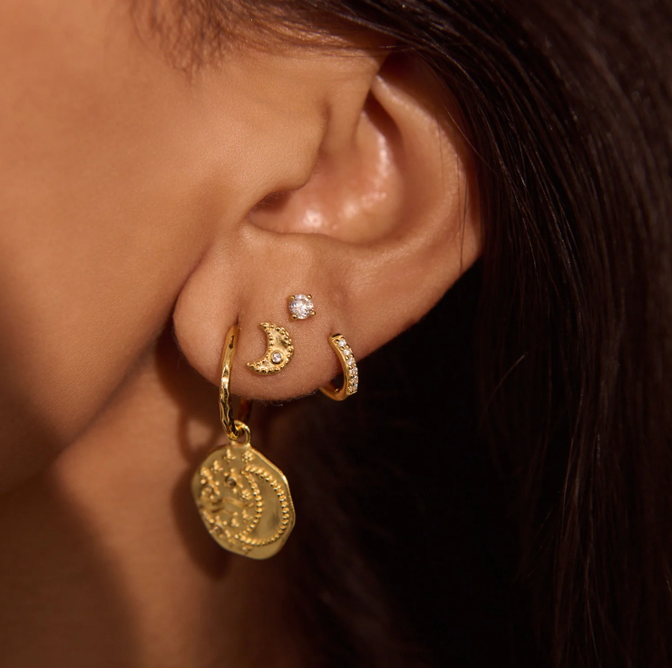 Night Sky Studs Gold