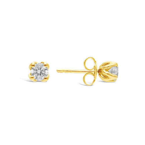 9ct Diamond stud earrings