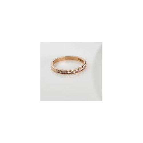 9ct rose gold diamond wedder