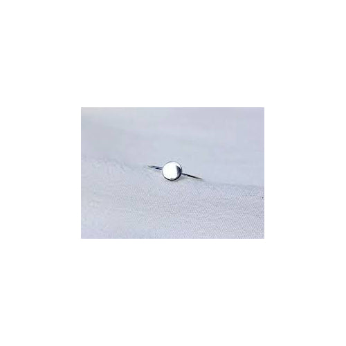 Sterling silver disc ring