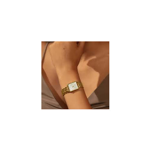 9ct gold CZ oval hinged bangle.