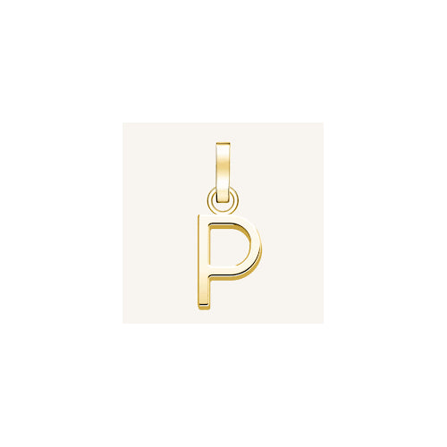 Rosefield gold initial charm