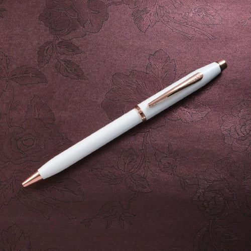 Century 11 white & rose gold Cross pen
