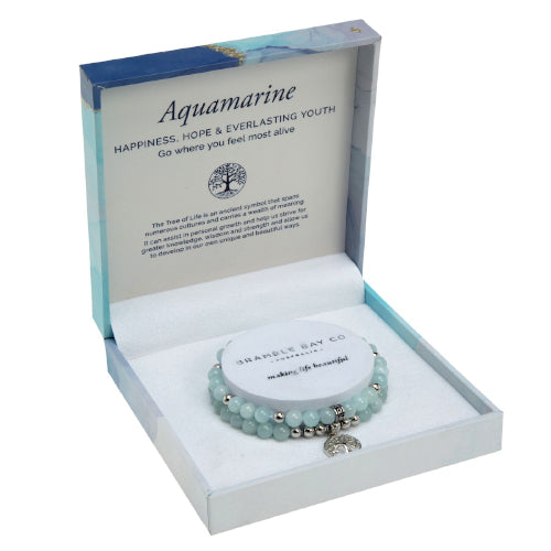 Aquamarine Duo bracelet