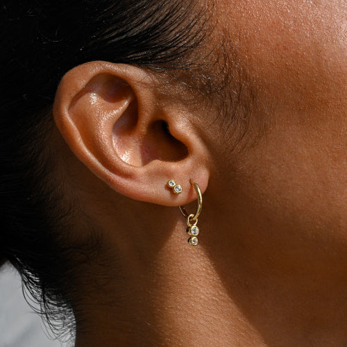 Duo stud earrings