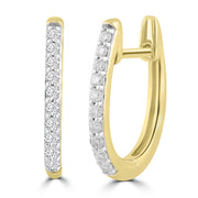 9ct Diamond Huggies