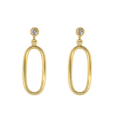 9ct gold drop earring