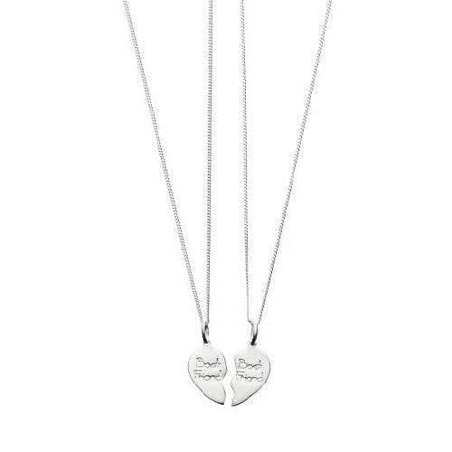 Sterling silver best friends necklace