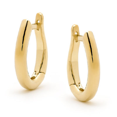 9ct hinged hoop earrings