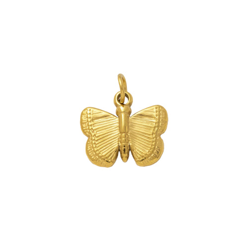Butterfly flutters charm