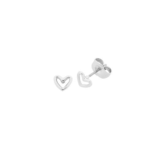 Petite heart earrings