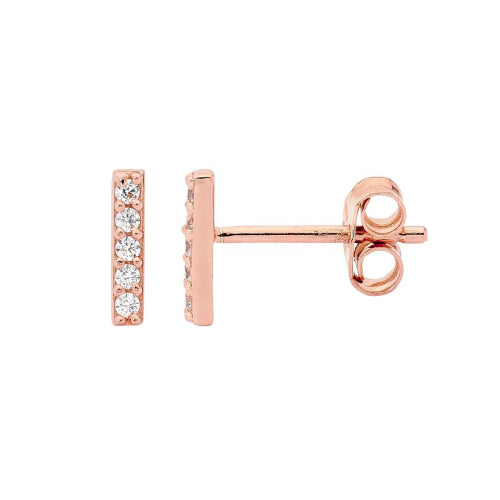 Sterling silver cz earrings,