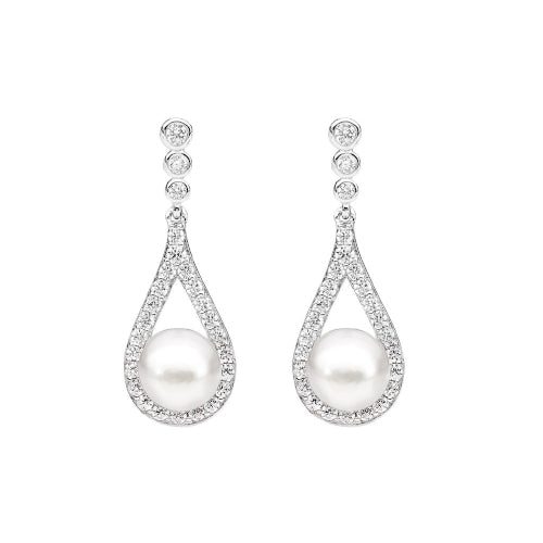 Sterling silver drop earrings