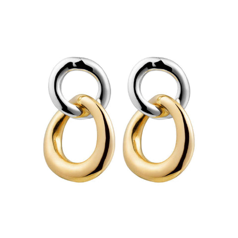 double circle earrings