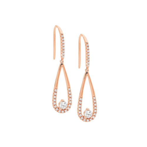 Sterling silver CZ earrings