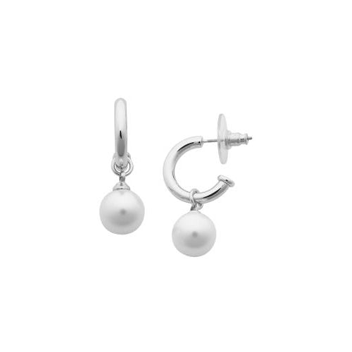 Fleur Silver Pearl Earrings