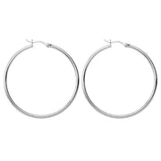 Sterling silver hoops