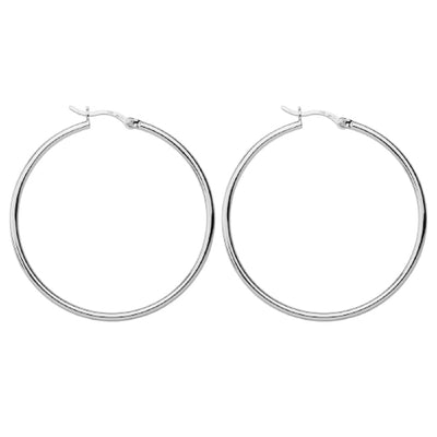 Sterling silver hoops