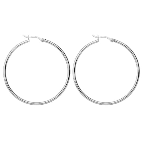 Sterling silver hoops