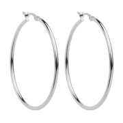 Sterling silver hoops