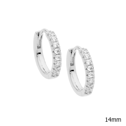 Sterling silver cz earrings