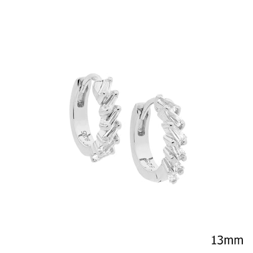 Sterling silver hoop earrings