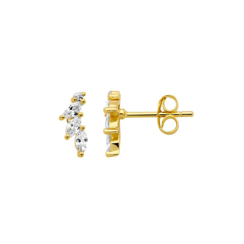 Sterling silver gold plated  earrings