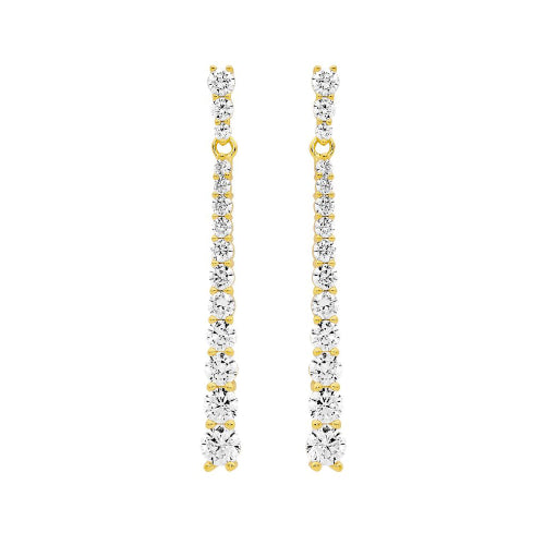 Sterling silver CZ earrings