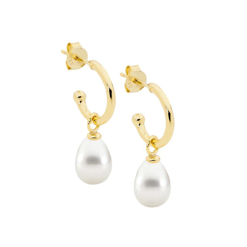 Sterling silver pearl earrings