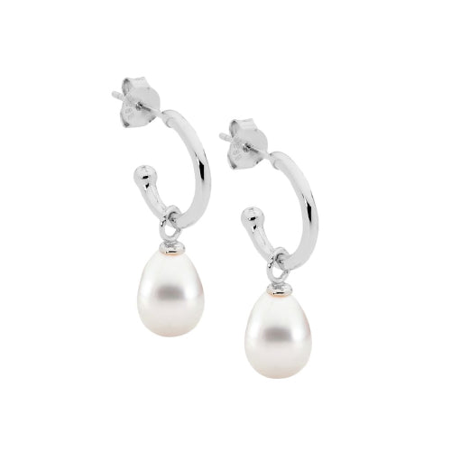 Sterling silver pearl earrings