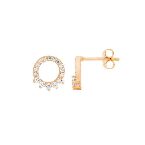 Sterling silver CZ earrings
