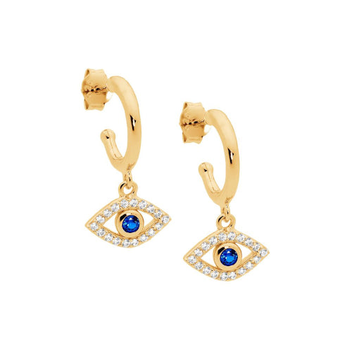 Gold plated hoop earrings